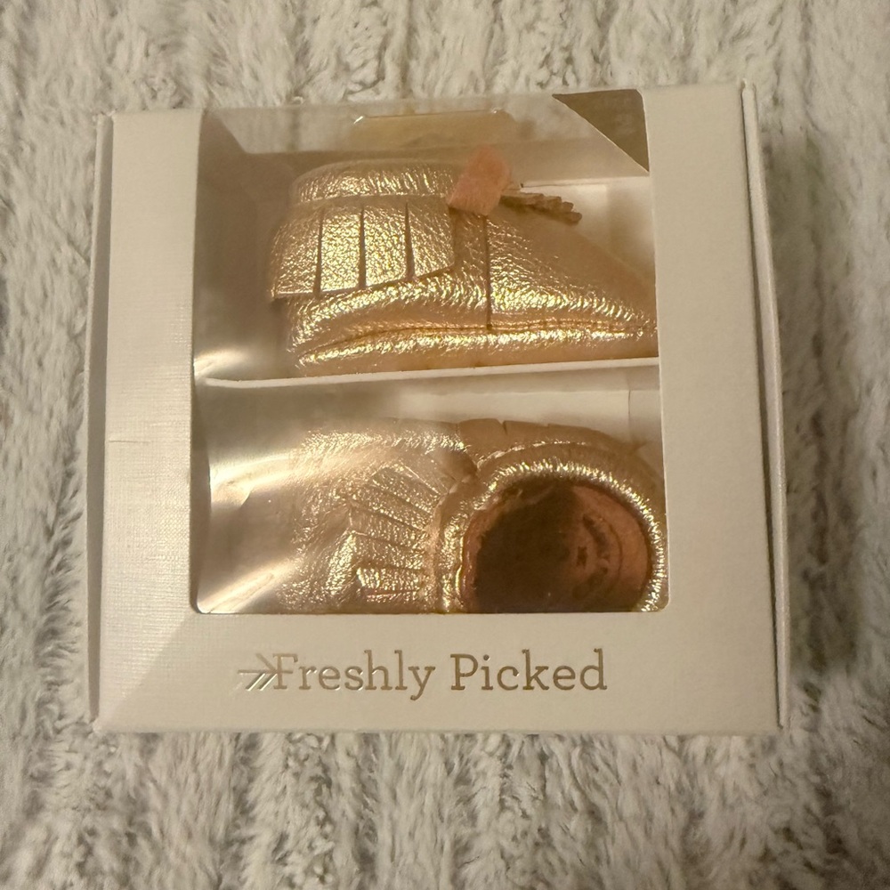 Freshly Picked Rose Gold Moccasins